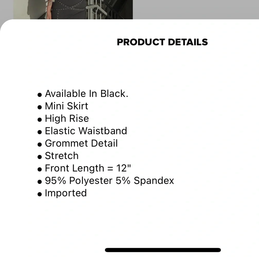 Fashion Nova Black Mini Skirt - Picture 5 of 5
